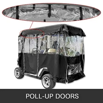 Happybuy Golf Cart Cover 4 Passenger Weatherproof Durable