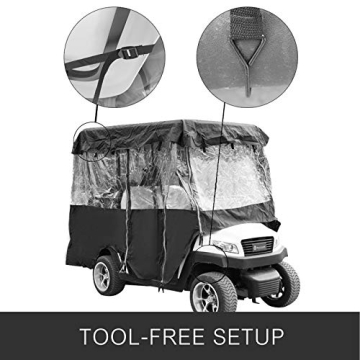 Happybuy Golf Cart Cover 4 Passenger Weatherproof Durable