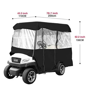 Happybuy Golf Cart Cover 4 Passenger Weatherproof Durable