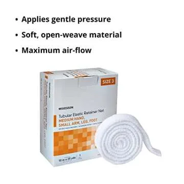 McKesson Tubular Elastic Dressing, 10 in x 25 yd, Size 3