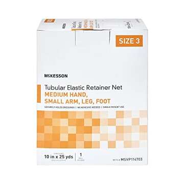 McKesson Tubular Elastic Dressing, 10 in x 25 yd, Size 3
