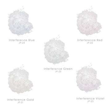 U.S. Art Supply Jewelescent Interference 5 Color Mica Pearl Powder Pigment Set Kit, 3.5 oz (100g) Se...
