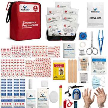 Ultimate First Aid Kit 180 Piece - Multi-Purpose Emergency Kit with Resealable Bags