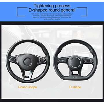 Bling Soft Leather Steering Wheel Cover for Women