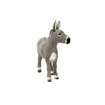 Schleich Farm World Realistic Donkey Animal Figurine - Highly Detailed and Durable Farm Animal Toy, ...