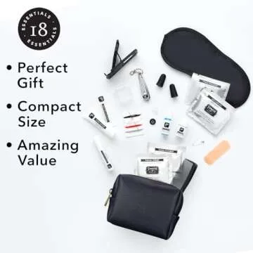 Pinch Provisions Travel Kit, Includes 18 Must-Have Emergency Essential Items for Travelling, Ideal Road Trip or Airport Gift for Friends, Family & Peers, Portable Pouch