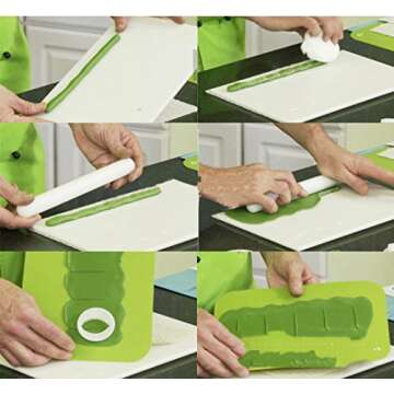 Petal and Leaves Veining Board Grooving Board for Gumpaste Flowers Fondant Cake Decorating Tools 7.8...