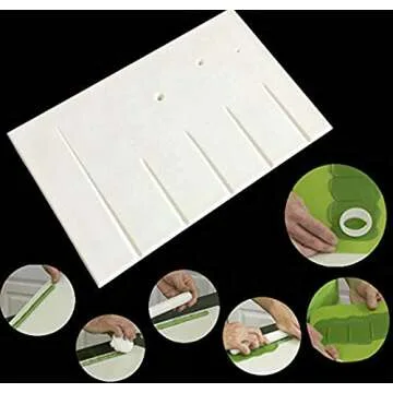 Petal and Leaves Veining Board Grooving Board for Gumpaste Flowers Fondant Cake Decorating Tools 7.87 x 4.7 inch