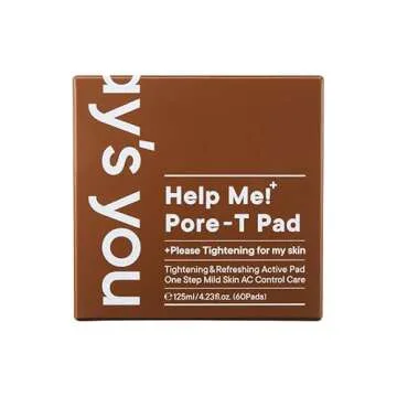 ONE-DAY’S YOU Help Me! Pore-T Toner Pads | Daily Pore Care & Moisturizing Korean Skincare | 60 Pads | Low Acidity & Pore Improving Formula