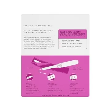 Comfortable Organic Tampons with Eco-Friendly Applicator