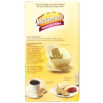 Metamucil Meta Multi-grain Fiber Wafers by Meta Apple Crisp 24 count (Pack of 3) (OLD)