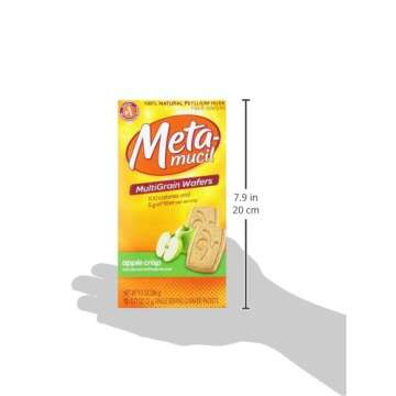 Metamucil Meta Multi-grain Fiber Wafers by Meta Apple Crisp 24 count (Pack of 3) (OLD)