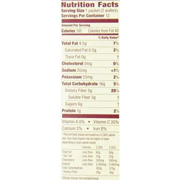 Metamucil Meta Multi-grain Fiber Wafers by Meta Apple Crisp 24 count (Pack of 3) (OLD)