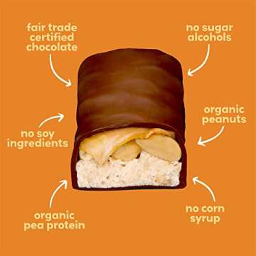 UNREAL Dark Chocolate Caramel Peanut Nougat Bars - Fair Trade & Non-GMO
