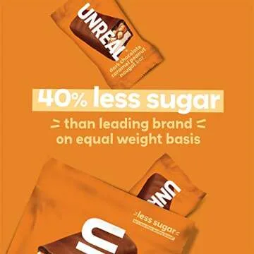 UNREAL Dark Chocolate Caramel Peanut Nougat Bars - Fair Trade & Non-GMO