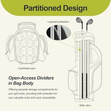 GoHimal 14-Way Golf Stand Bag Lightweight Durable Design