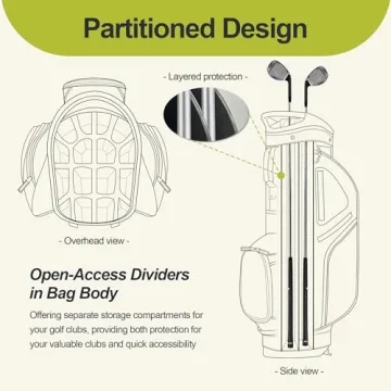 GoHimal 14-Way Golf Stand Bag Lightweight Durable Design