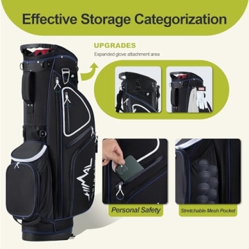 GoHimal 14-Way Golf Stand Bag Lightweight Durable Design