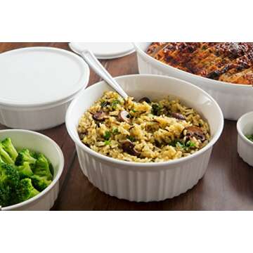CorningWare French White Round and Oval Bakeware Set (12-Piece)