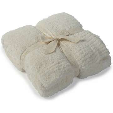 Cozy Chic Throw Blanket - Cream Color 54x72