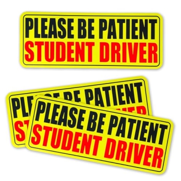 3-Pack Student Driver Magnets | Safe Driving Reminder Stickers