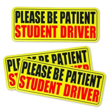 3-Pack Student Driver Magnets | Safe Driving Reminder Stickers