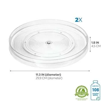 iDesign Linus Turntable for Easy Kitchen Organization