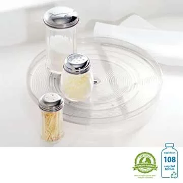 iDesign Linus Turntable for Easy Kitchen Organization