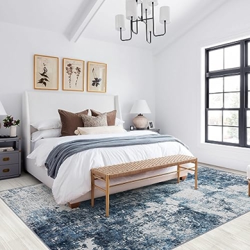 Soft 9x12 Area Rug for Living Room with Anti-Slip