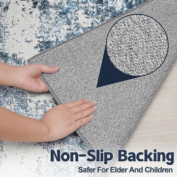 Soft 9x12 Area Rug for Living Room with Anti-Slip