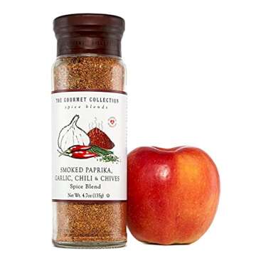The Gourmet Collection, Smoked Paprika, Garlic, Chili & Chives Spice Blend-Salt Free Seasonings for ...