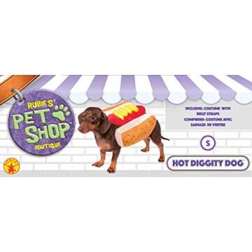 Rubie's Hot Dog Pet Costume, Medium