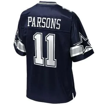 Men's Micah Parsons Navy Dallas Cowboys Replica Jersey, Large