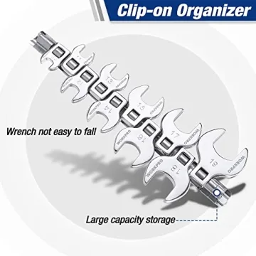 WORKPRO Crowfoot Wrench Set - 10-Piece Metric Set