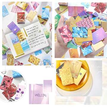 MAXLEAF 300PCS Vintage Aesthetic Washi Stickers Set