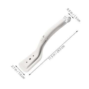 Alipis 2 in 1 Grip and Flip Spatula Tongs Silicone Egg Flipper Tong Bread Pancake Fish French Toast Omelet Making Steak Clamp for Home Kitchen Cooking Tool White