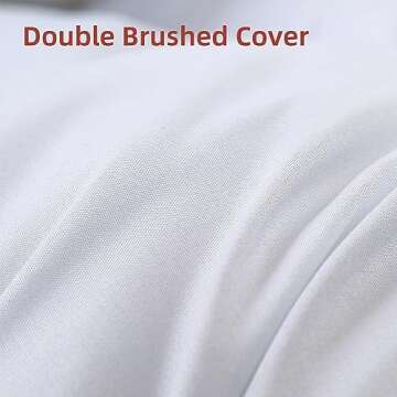 L LOVSOUL Down Alternative Queen Comforter Duvet Insert,All Season Duvet Insert with Corner Tabs,White Comforter Queen Size 90x90Inches