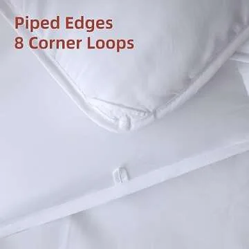 L LOVSOUL Down Alternative Queen Comforter Duvet Insert,All Season Duvet Insert with Corner Tabs,White Comforter Queen Size 90x90Inches