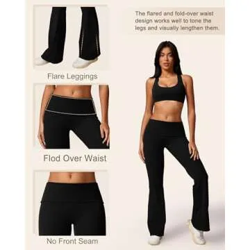 MOOSLOVER Cotton Flare Leggings for Women - Comfortable Style