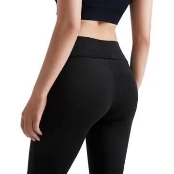 MOOSLOVER Cotton Flare Leggings for Women - Comfortable Style