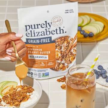 Purely Elizabeth Keto Granola Best Sellers Variety Pack, Made with Nuts and Seeds, Grain-Free, Gluten-Free, Non-GMO (3ct, 8oz Bags)