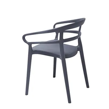 Curved Back Chairs Set of 2 - Stylish, Sturdy Design