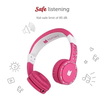 Tonies Foldable Kids Headphones - Volume Limiting and Comfort