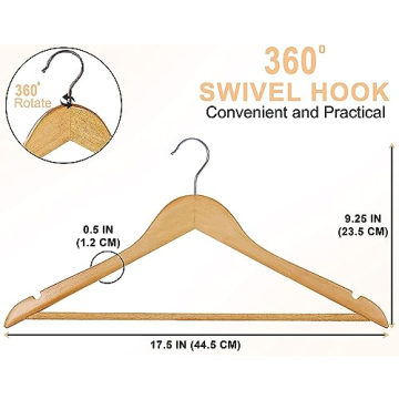 Premium Wooden Hangers for Efficient Clothing Organization
