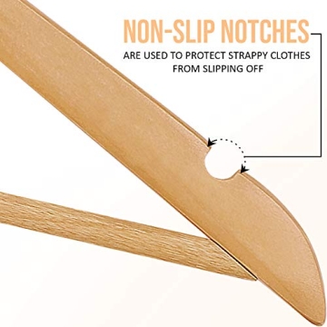 Premium Wooden Hangers for Efficient Clothing Organization