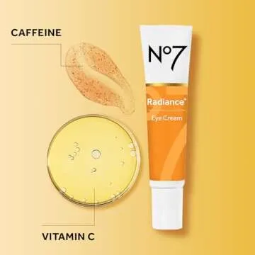 No7 Radiance+ Brightening Vitamin C Moisturizer Face Cream - Skin Nourishing Face Moisturizer - Fast-Absorbing + Lightweight Formula & Suitable for Dry Skin, 1.69 fl oz