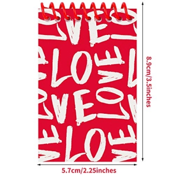 Elcoho 48 Mini Valentine Notepads for Parties and Gifts