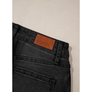 Sidefeel Women's Barrel Jeans Comfortable Vintage Style