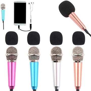 LOCOLO Mini Microphone Set for Karaoke and Recording