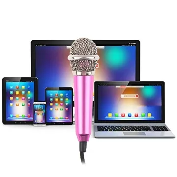 LOCOLO Mini Microphone Set for Karaoke and Recording